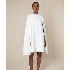 Roksanda New w/ Tags Twiggy Cape Dress in Ivory (UK8)